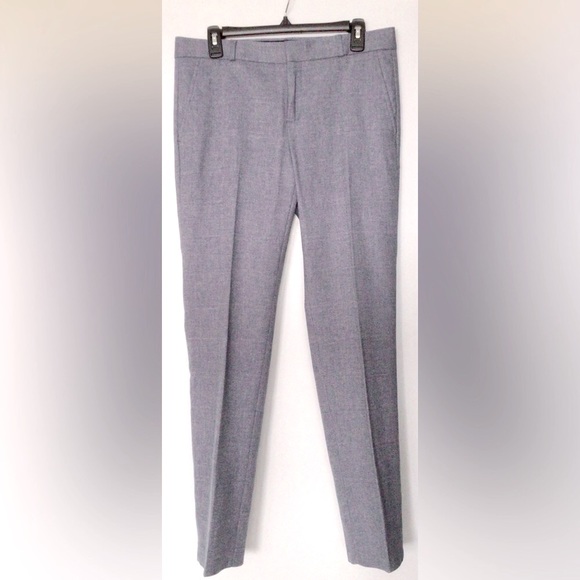 BANANA REPUBLIC Evan Wool Blend Light Lavender Purple Herrinbone Pants - US 6 - Picture 1 of 6